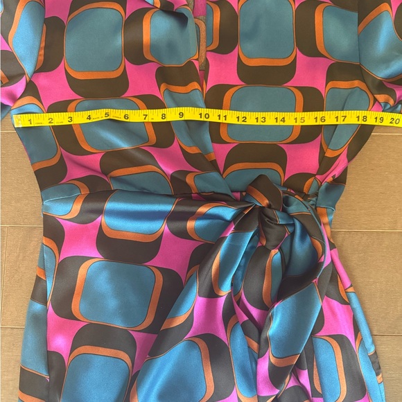 ZARA Satin-Effect Wrap Dress - Picture 3 of 7